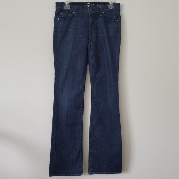 7 for all Mankind bootcut jeans embellished with Swarovski crystals  Size 28 - Picture 1 of 10